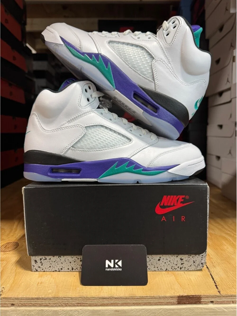 Air Jordan 5 Retro 'Grape' HQ7978-100 MEN SIZE 8.5